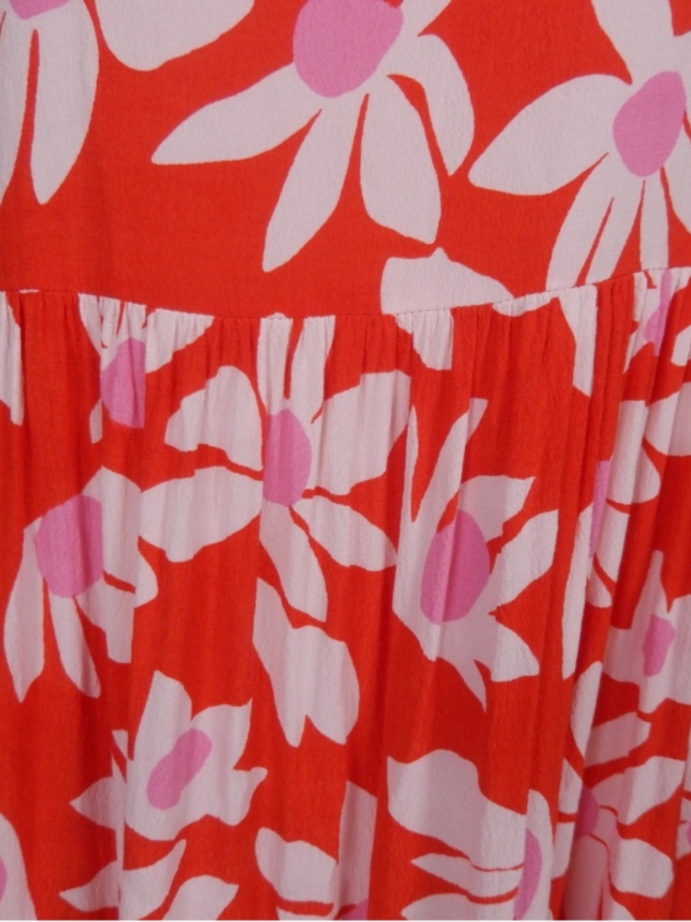 Mister Zimi Olivia Red White Daisy Midi Sleeveless Dress AU 10/US 6 - Picture 7 of 9